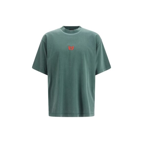 Balenciaga Men Bb Logo Embroidered T-Shirt